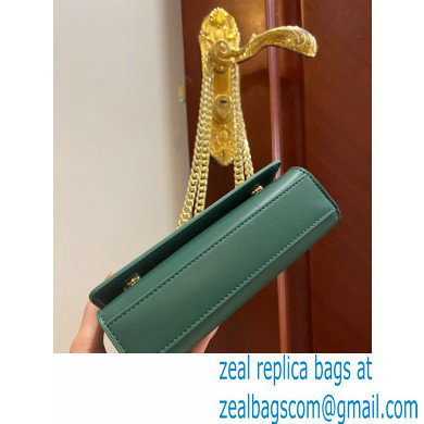 Dolce  &  Gabbana Calfskin 3.5 Chain phone bag Green